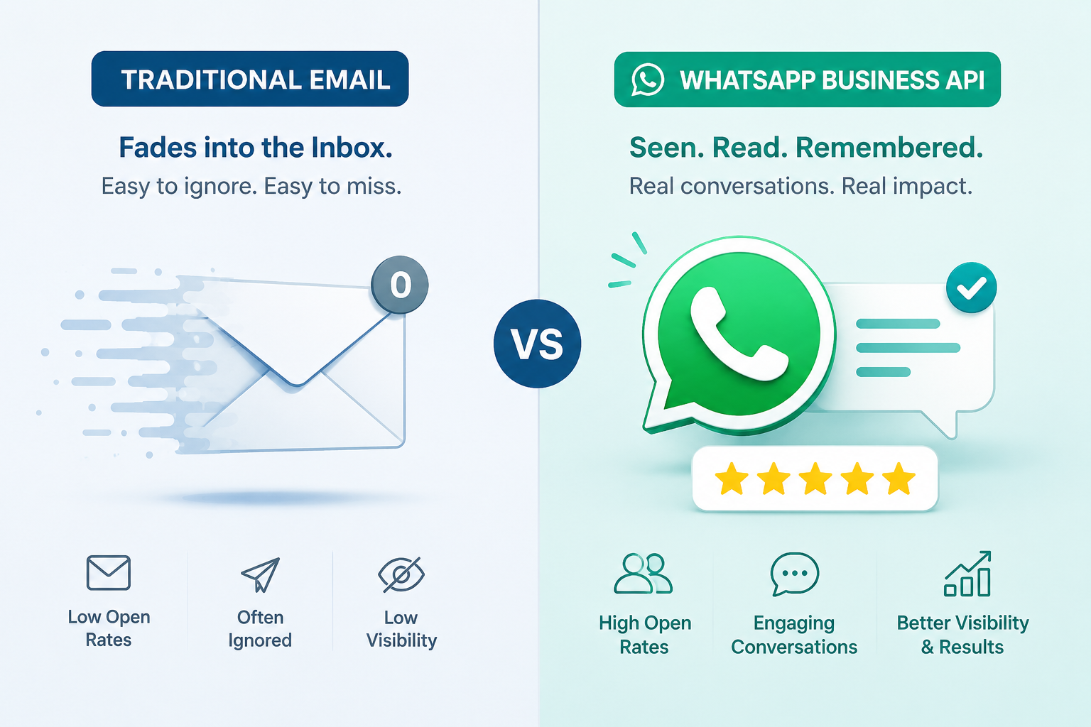 WhatsApp vs Email for Review Collection