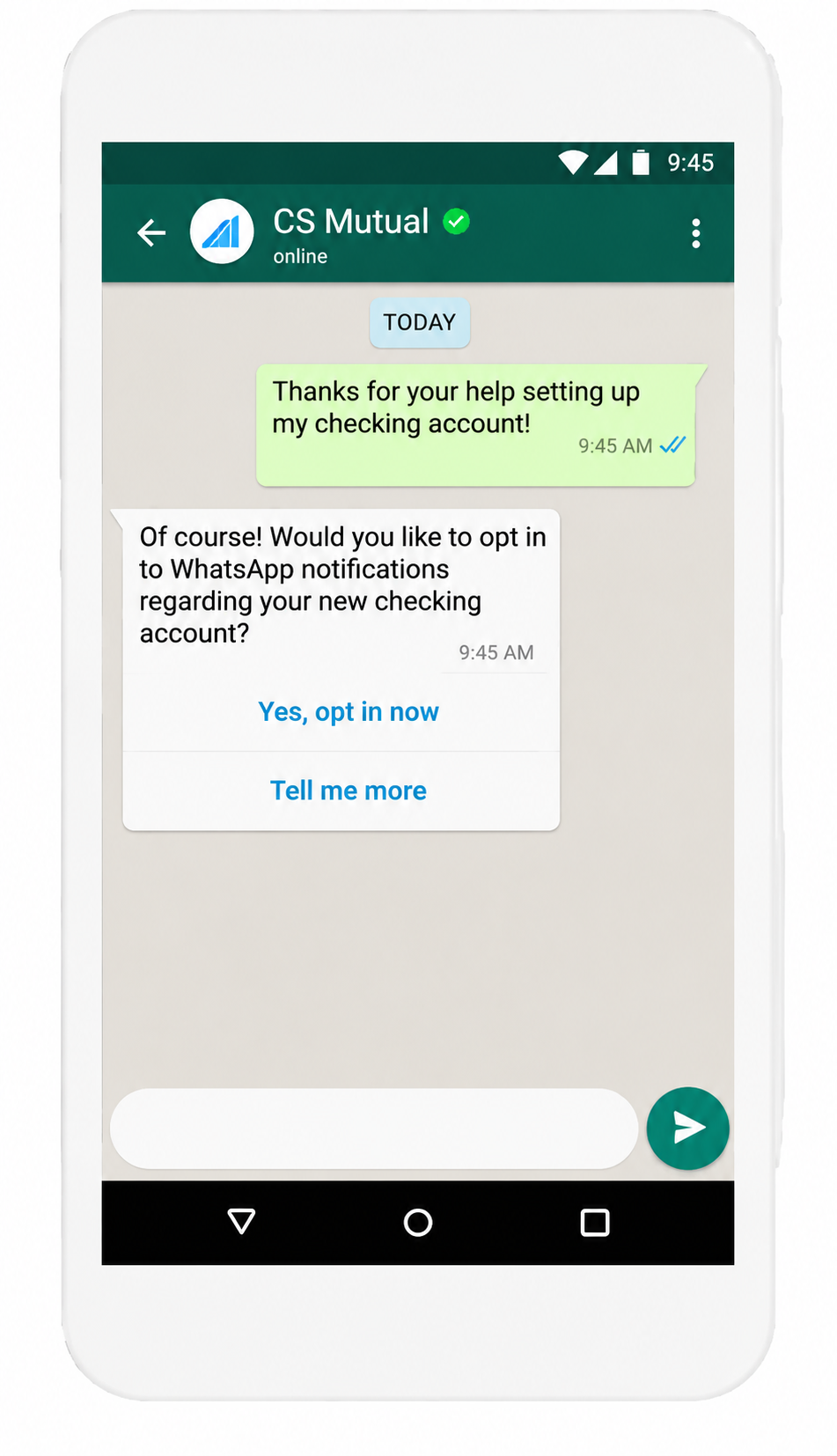 Collect Direct Opt-In on WhatsApp